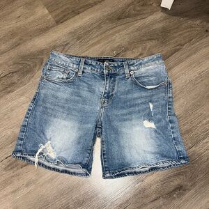 Lucky Brand Blue Distressed Jean Shorts